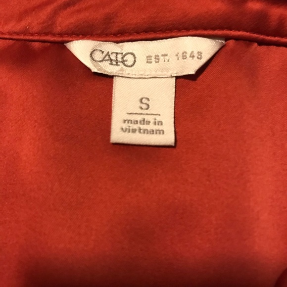 Cato Womens Tangerine Blouse-Small - Picture 15 of 16